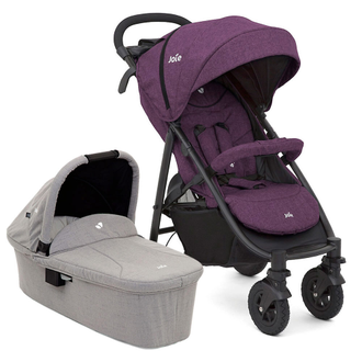 Joie Litetrax 4 Air коляска 3 в 1 автокресло Gemm + спальный блок Joie Ramble