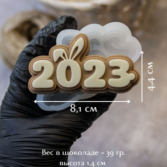 Форма для шоколада надпись "2023"