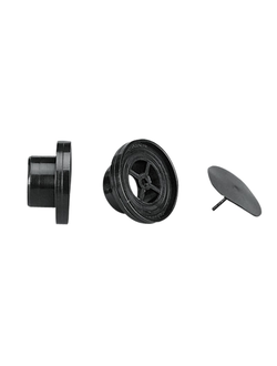 Сливная пробка с обратным клапаном для сливных труб Nuova Rade 45391 22 мм чёрная