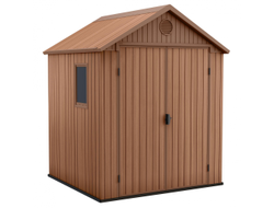 Сарай "Дарвин 6х6" (размеры 183 х 182 см), коричневый