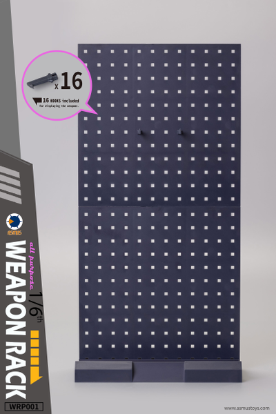 Стойка под оружие 1/6 и 1/12 (серая) - КОЛЛЕКЦИОННАЯ ДИОРАМА 1/6 Weapon Racks SET (WRP001) - ASMUS TOYS