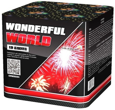 Батарея салютов WONDERFUL WORLD ( 1,2" / 19 залпов)