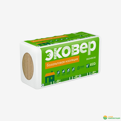Утеплитель ЭКОВЕР ЭКОФАСАД 1000х600х150 мм (2 шт; 0,18 куб.м.)