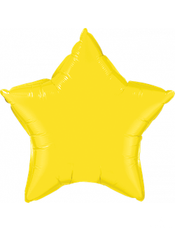 Фольгированная желтая звезда