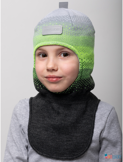 Шапка-шлем 26201-03 х/б подклад, темно-серый 50-52