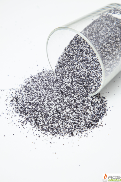 Насыпные свечи RosCandles цветной микс: белые "Бизнес" + чёрные "Графит" - мешок 25кг