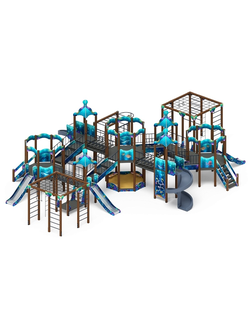 Серия «Морской» ДИК 2.17.08-01 H=1200 H=2000 винтовой скат игровой комплекс