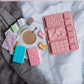 Форма силиконовая для шоколада «Плитка  микс 9 в 1»