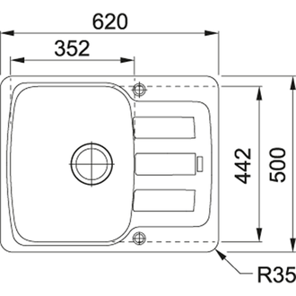 Мойка Franke Antea AZG 611-62