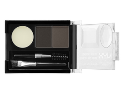 Набор для бровей NYX Eyebrow Cake Powder 02 темно-коричневый_коричневый