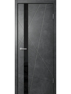 Межкомнатная Дверь Тоскана Леском Бетон графит