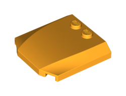 Wedge 4 x 4 x 2/3 Triple Curved, Bright Light Orange (45677 / 6178466)