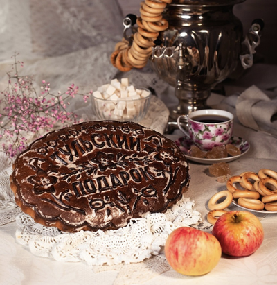 Тульский пряник "Подарочный" в коробке с повидлом  700 гр.