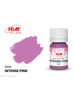 C1004 Краска акриловая, 12 мл, цвет Интенсивный розовый (Intense Pink)