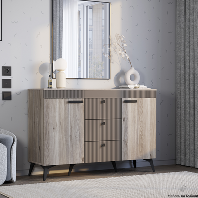 Кассандра КМ-12 комод Дуб Смоки MF-14