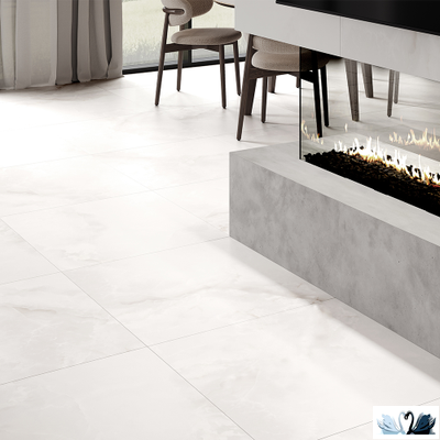 Керамогранит Ocean Ceramic Advance white 80 x 80 см белый сатинированный