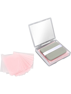 Матирующие освежающие салфетки Miniso Oil Absorbing Sheets с мягким спонжем
