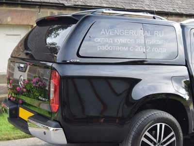 Боковые форточки кунга Alpha GTE/GSR на Mercedes X-class открываются для проветривания. AvengerUral