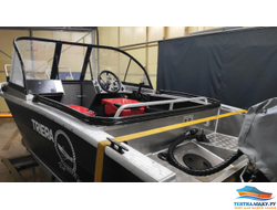 ТЕНТ НА ЛОДКУ ТРИЕРА 390 (фиш) с леерами на носу