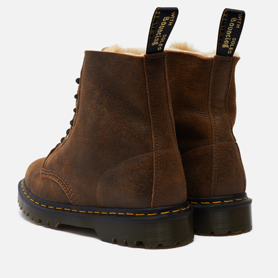 Dr Martens ботинки Pascal 8 Eye коричневые зимние мужские