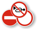 3. Запрещающие знаки.