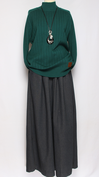 Джемпер "ШИРОКАЯ  РЕЗИНКА С ДЛИННЫМ РУКАВОМ " винный, графит, малахит, бежевый, шоколад, черный  р.50-54