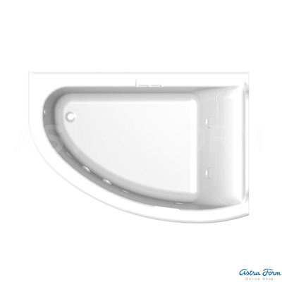 Astra-Form ванна Анастасия Solid Surface правосторонняя 182/125 см белая матовая
