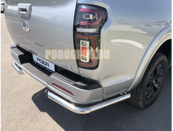 Защита заднего бампера угловая d60 для Great Wall Poer 2021-