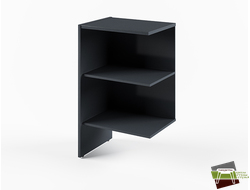 Дополнительная секция низкого стеллажа I-645 578*440*970 (Ш*Г*В) Антрацит