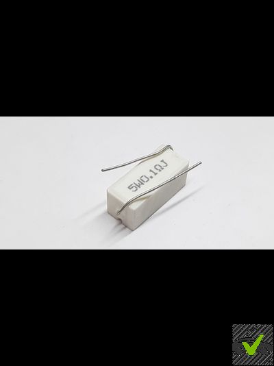 Резистор проволочный мощный (цементный) 5W0.1ΩJ