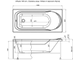 Акриловая ванна Aquanet West 150x70