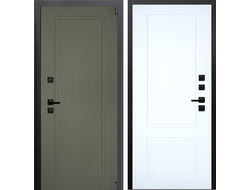 Стальная дверь НЕО Акустик М1 белая панель