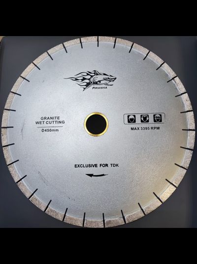 Отрезной диск по граниту Пиранья D450mm,60/50mm(бесшумный)