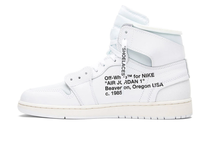 Nike Air Jordan Retro 1 High Off-White White (Белые) сбоку