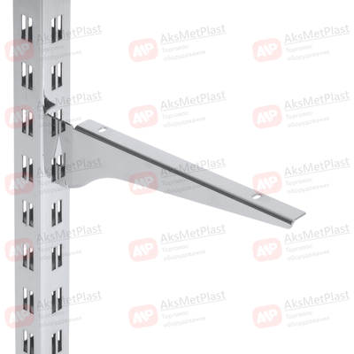 2247DX/SX Полкодержатель хром левый-правый откидной прямой и наклонный под полку 250 мм для системы Базис/Canalina/Global