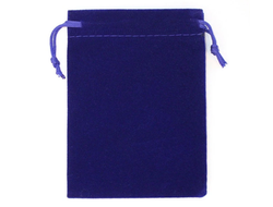 Мешочек бархатный 70*50 синий для бижутерии и сувениров