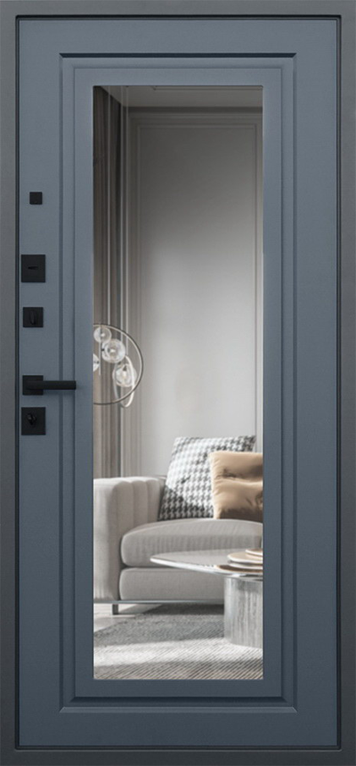 Стальная дверь   Гермес Неоклассика с зеркаломElit