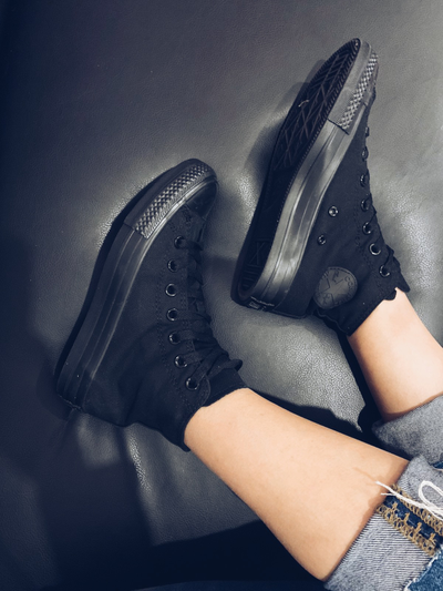 Купить Кеды Converse All Star Черные высокие M3310 в спб дешево