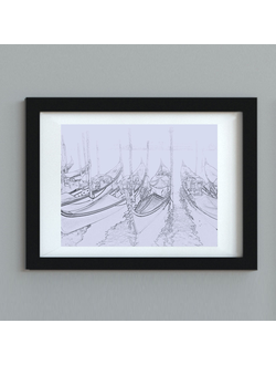 Постер "Стоянка гондол" из коллекции "Города Европы"