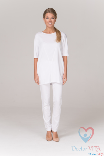 ТУНИКА МЕДИЦИНСКАЯ DR.SUPER "HELEN" БЕЛАЯ