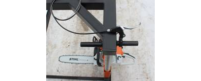 Пилорама шинная на базе цепной бензопилы Stihl MS, от