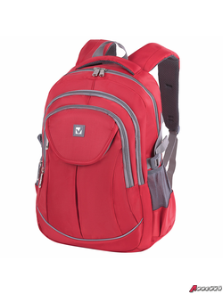 Рюкзак BRAUBERG HIGH SCHOOL универсальный, 3 отделения, «Рассвет», красный, 46×31×18 см. 225522