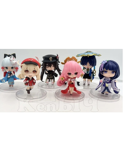 Haбop фигуpoк Anime Gеnshin Imрасt - 6 шт