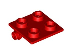 Hinge Brick 2 x 2 Top Plate, Red (6134 / 613421)