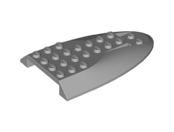 Aircraft Fuselage Aft Section Curved Top 6 x 10, Light Bluish Gray (87615 / 6186796)