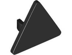Road Sign 2 x 2 Triangle with Open O Clip, Black (65676 6491608)