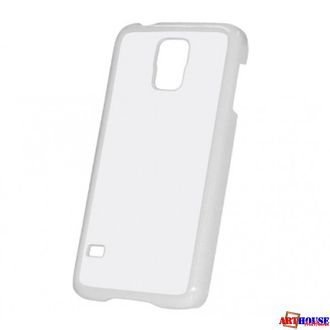 Samsung Galaxy S5 - Белый чехол пластиковый (вставка под сублимацию)