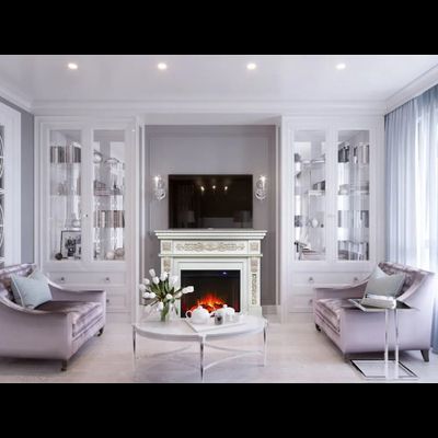 Электрокамин Estella WT с очагом Evrika 25.5 LED