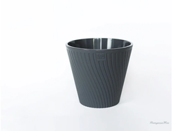 Горшок с дренажной системой Луи VipSet 2,7л антрацит