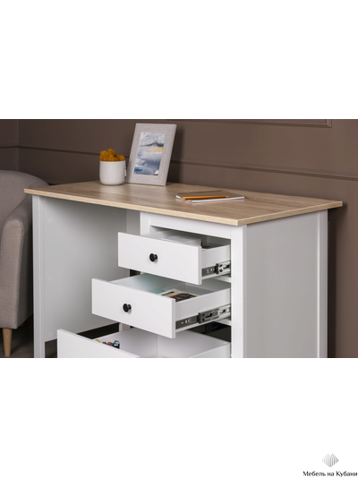 2.08.06.160.14 САГА стол письменный 120х56 белый/ясень